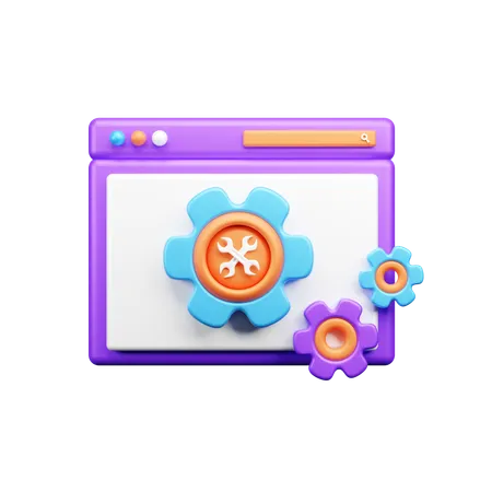 Configuración web  3D Icon