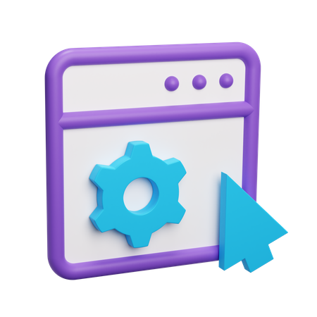 Configuración web  3D Icon