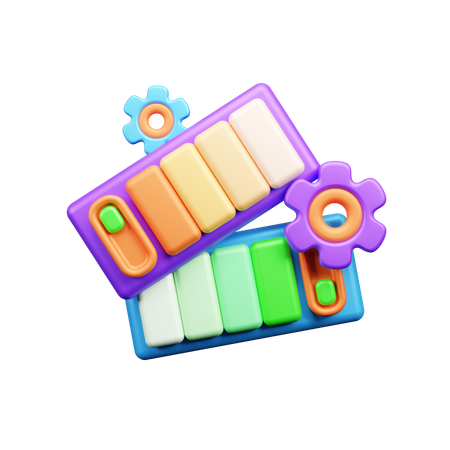 Configurações da paleta de cores  3D Icon