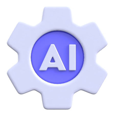 Configurações de IA  3D Icon