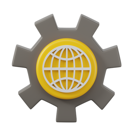 Configurações de internet  3D Icon