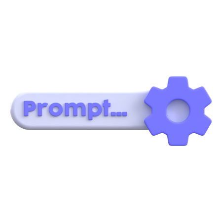 Configurações de prompt  3D Icon