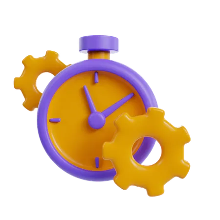 Configurações de tempo  3D Icon