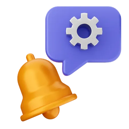 Configurar la campana de notificación  3D Icon