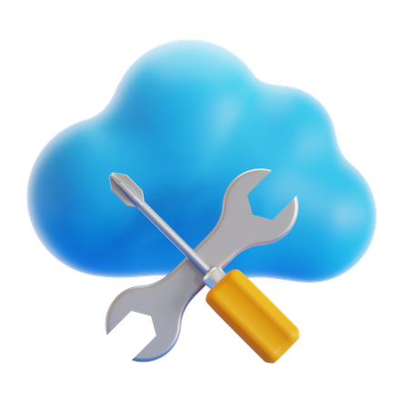 Configuration en nuage  3D Icon