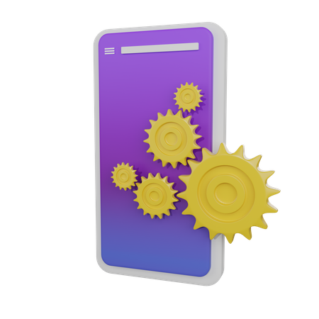 Configuration mobile  3D Illustration