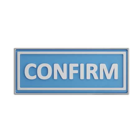 Confirm  3D Icon