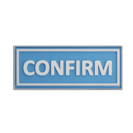 Confirm  3D Icon