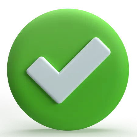 Confirm  3D Icon
