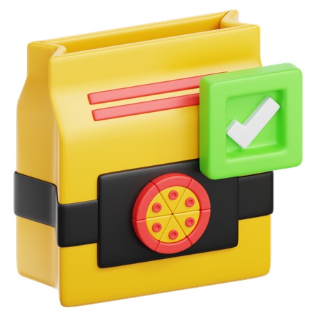 Confirm Food Order  3D Icon