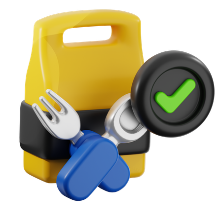 Confirm food order  3D Icon