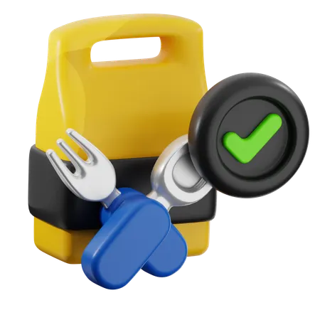Confirm food order  3D Icon