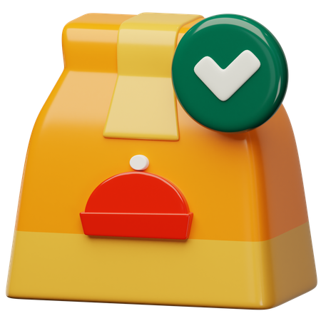 Confirm Food Order  3D Icon