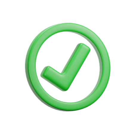 Confirmation  3D Icon