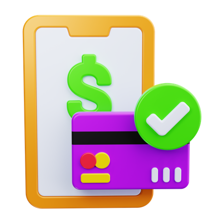 Confirmation de paiement  3D Icon