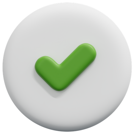 확인됨  3D Icon