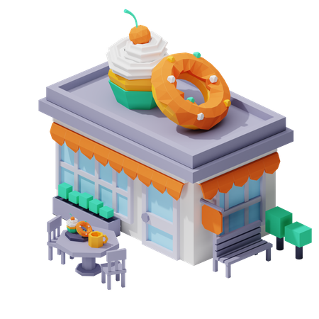 Confiserie  3D Icon