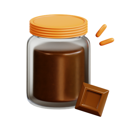 Confiture de chocolat  3D Icon