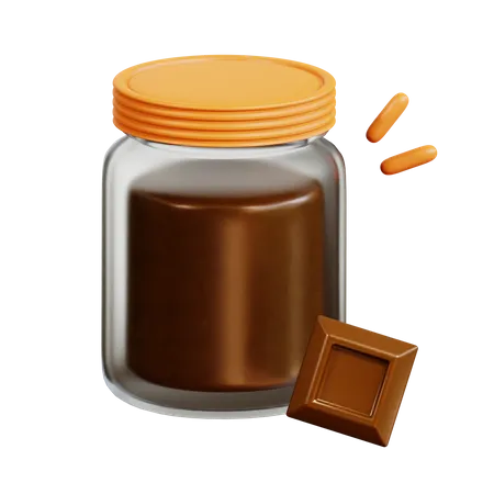 Confiture de chocolat  3D Icon