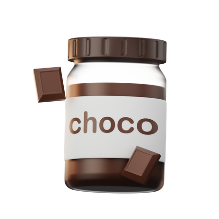 Confiture de chocolat  3D Icon