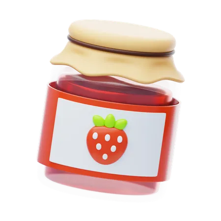 Confiture de fraise  3D Icon