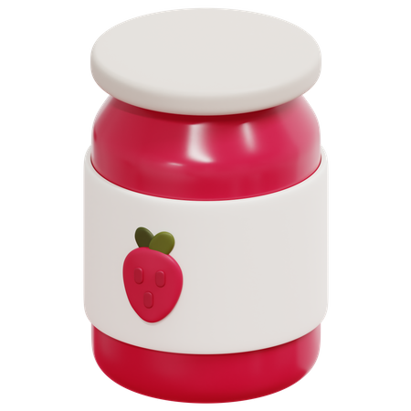 Confiture de fraise  3D Icon