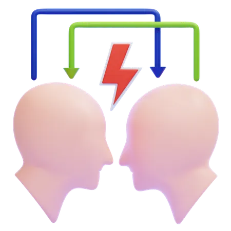 이해상충  3D Icon
