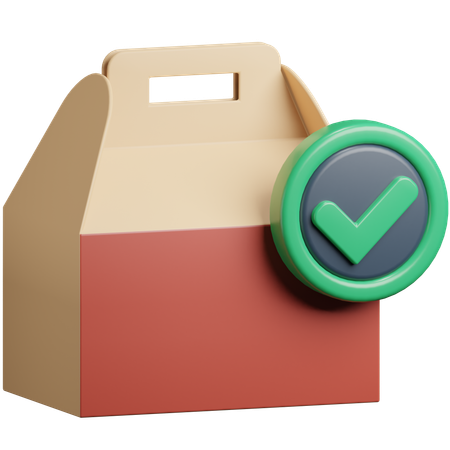 Confrim Food Order  3D Icon