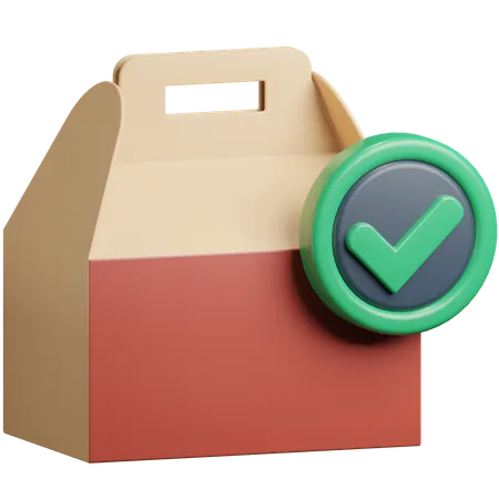 Confrim Food Order  3D Icon