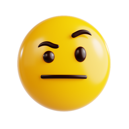 Emoji confus  3D Icon