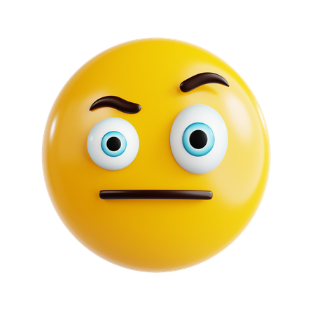 Emoji confus  3D Icon