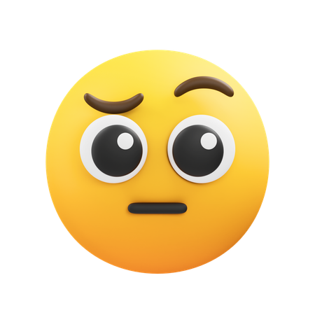 Confuse emoji  3D Icon