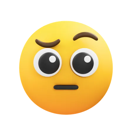 Confuse emoji  3D Icon