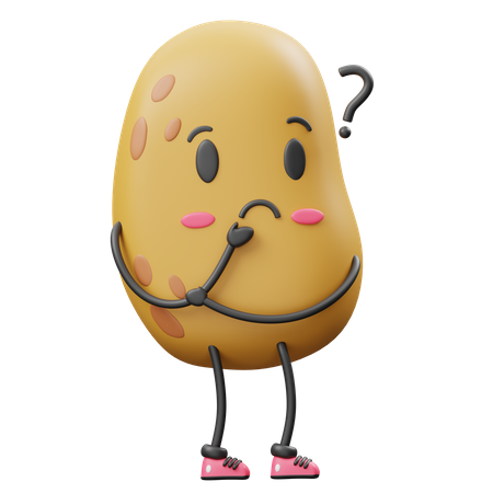 Confuse Potato  3D Icon