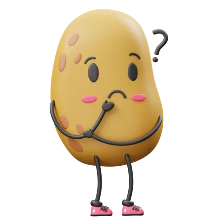 Confuse Potato  3D Icon
