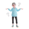 confused boy 3d