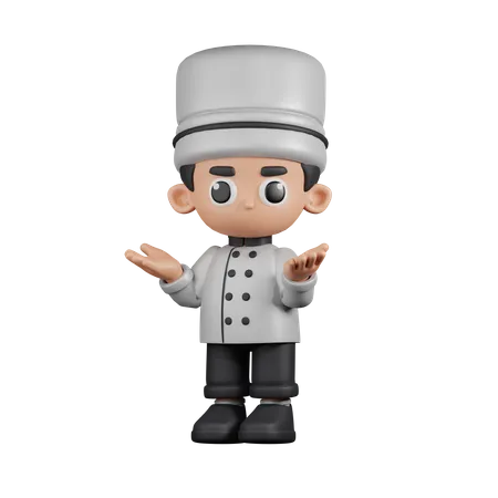 Confused Chef  3D Illustration