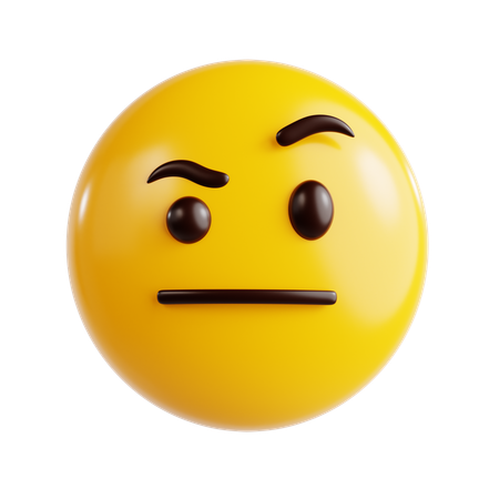 Confused Emoji  3D Icon