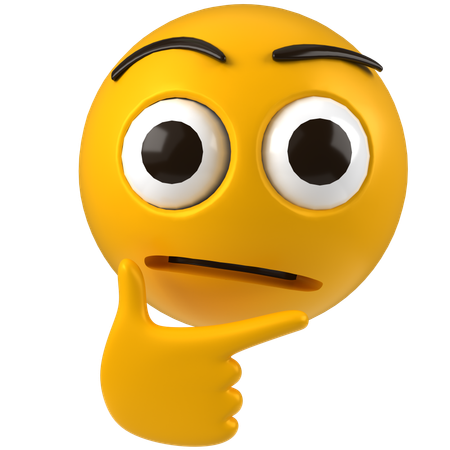 Confused Emoji  3D Icon