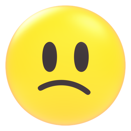 Confused Emoji  3D Icon