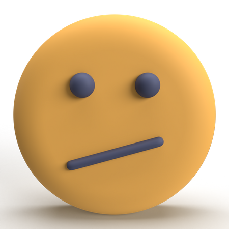 Confused Emoji  3D Icon