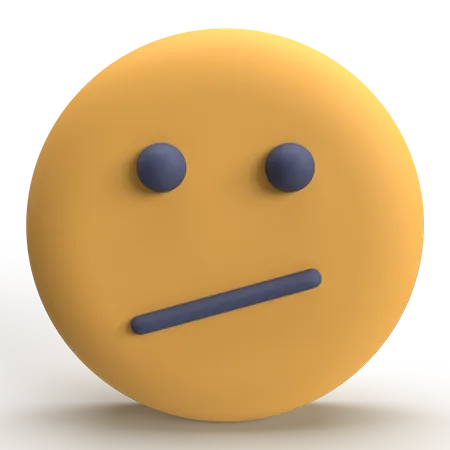 Confused Emoji  3D Icon