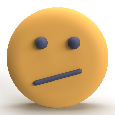 Confused Emoji  3D Icon