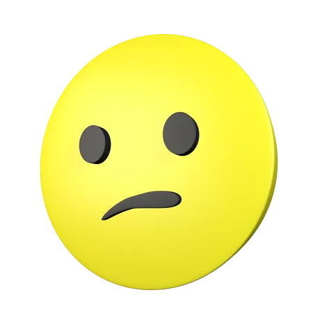 Confused Face  3D Icon