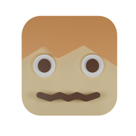 Confused face  3D Emoji