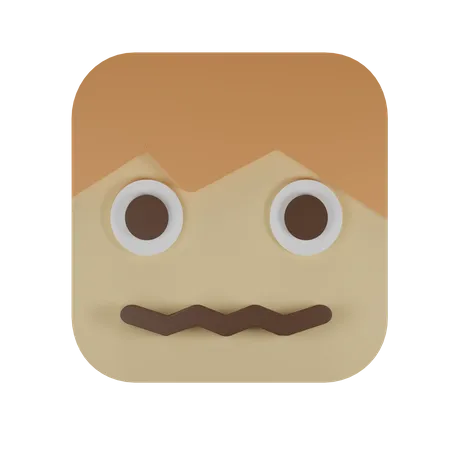 Confused face  3D Emoji