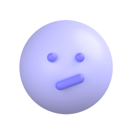 Confused Face  3D Icon