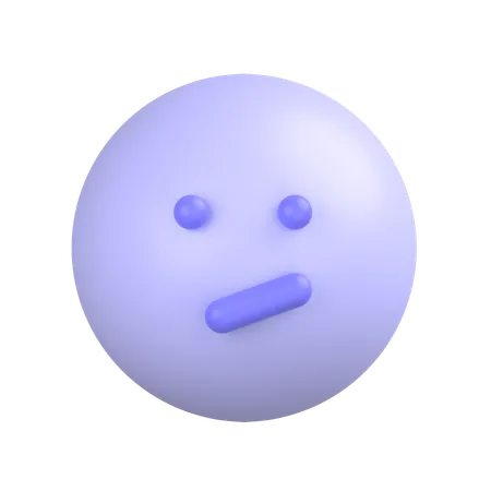 Confused Face  3D Icon