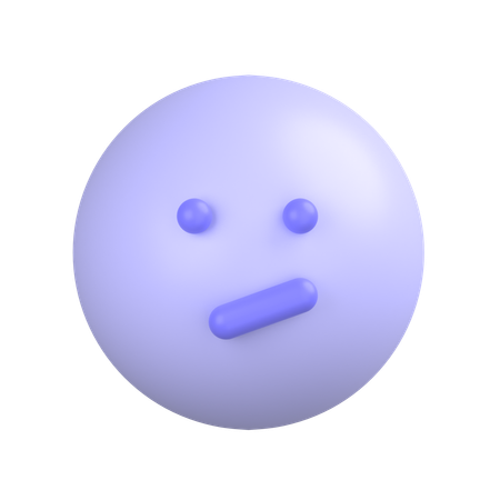 Confused Face  3D Icon