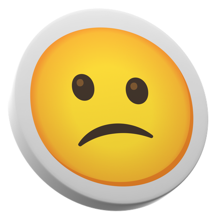 Confused Face  3D Icon